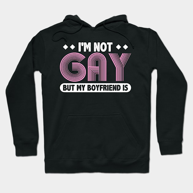 My friend is gay LGBTQ Gay Pride Rainbow Flag Hoodie by Toeffishirts